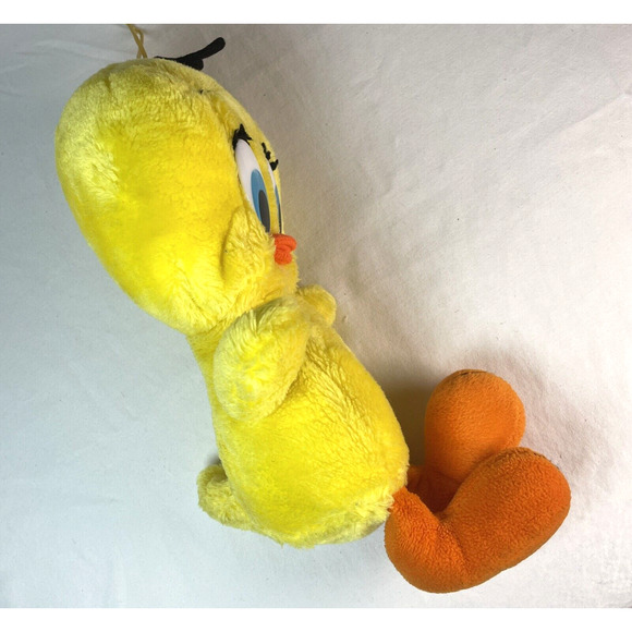 Tweety Bird Plush Vtg 1990 Warner Bros Mighty Star 14 in Yellow Stuffed Animal - Picture 4 of 9